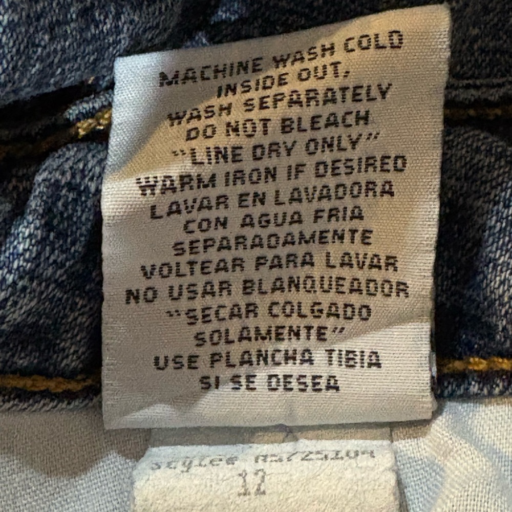 Vintage Mountain Lake Boot Cut Jeans . Sz 12 - Picture 8 of 16